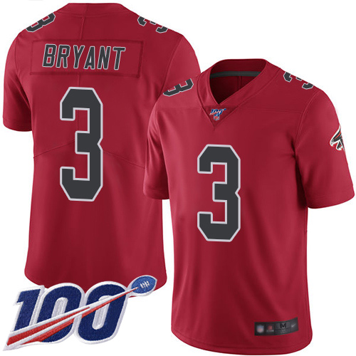 Atlanta Falcons Limited Red Men Matt Bryant Jersey NFL Football #3 100th Season Rush Vapor Untouchable->atlanta falcons->NFL Jersey